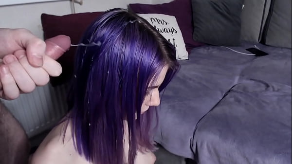 Purple short hair girl